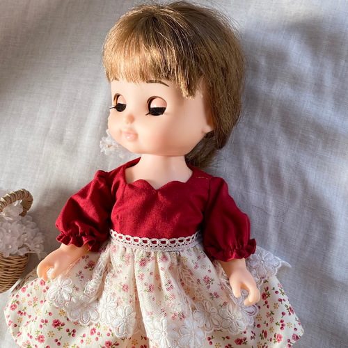 ソランちゃんのお洋服 赤いエプロンワンピース レミンちゃん ソラン 