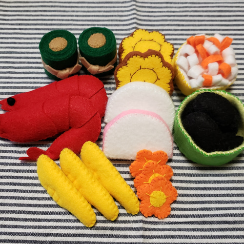 受注製作】フェルト おせち その他置物 きらはな 通販 12976182