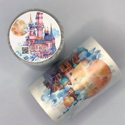 sky.mojan ／墨染一色 ✦ 漂浮城堡2 ／ Magic Castle 2 ✦ 寬版紙膠帶 ✦ 日本和紙 第2張的照片