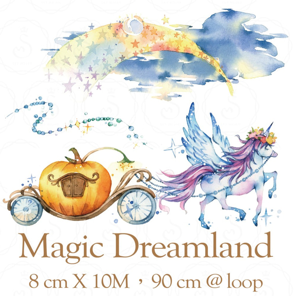 Sky.mojan ✦ 夢幻境界 ／ Magic Dreamland  ✦ Washi Paper 1枚目の画像