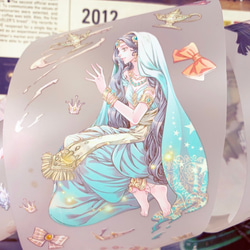 sky.mojan ／墨染一色 ✦ 童話公主2 ／ Princess2 ✦ 寬版紙膠帶 ✦ 日本和紙 第4張的照片