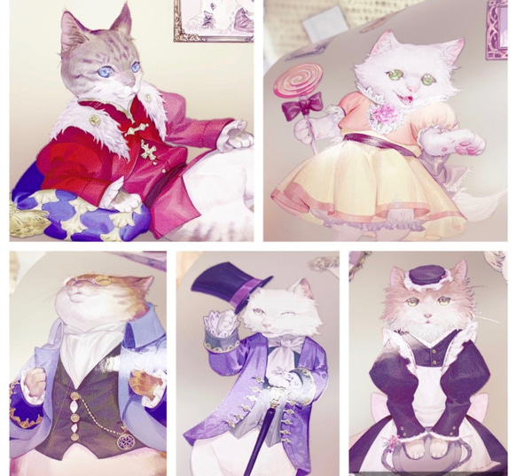sky.mojan ／墨染一色 ✦ 貓咪樂園 1／KittyParadisc 1 ✦ 寬版紙膠帶 ✦ 日本和紙 第2張的照片