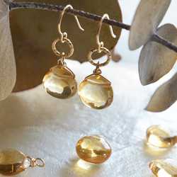 珠宝黄水晶线耳环（Pierced earrings/ Clip-on earrings） 第1張的照片