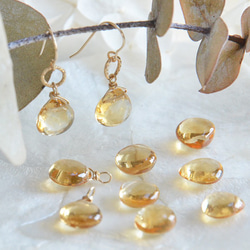 珠宝黄水晶线耳环（Pierced earrings/ Clip-on earrings） 第4張的照片