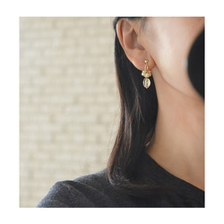 珠宝黄水晶线耳环（Pierced earrings/ Clip-on earrings） 第5張的照片