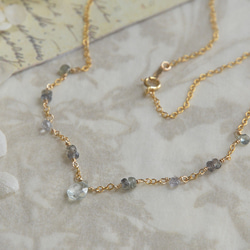 銷售*九月石*藍寶石和海藍寶石項鍊【14 Kgf】 第6張的照片