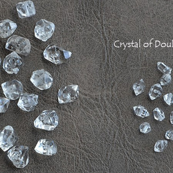 ハーキマーダイヤモンド（水晶原石）の14Kgfピアス【イヤリング可】 6枚目の画像