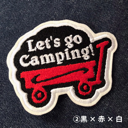 ■キャンピングワゴンワッペン■79×63mm■１枚￥790■camping wagon patch Radio Flye 2枚目の画像