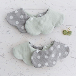 緑（グリーン） スタイ・よだれかけ（新生児・赤ちゃん・子ども） の