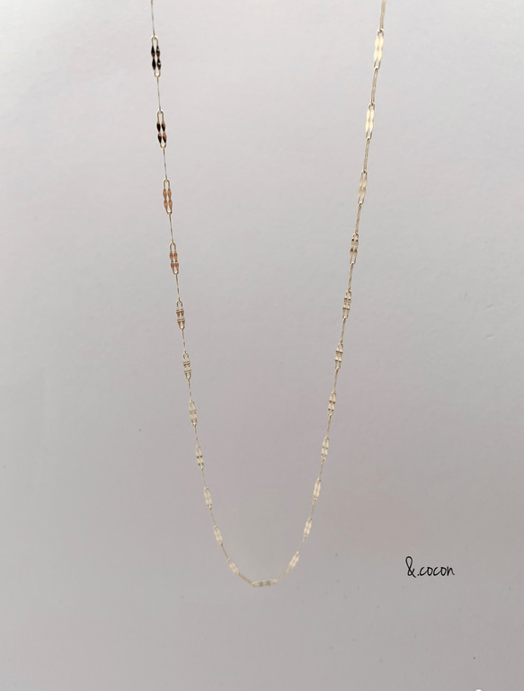 【K10YG】長さが選べる♡Simple long Necklace double 3枚目の画像