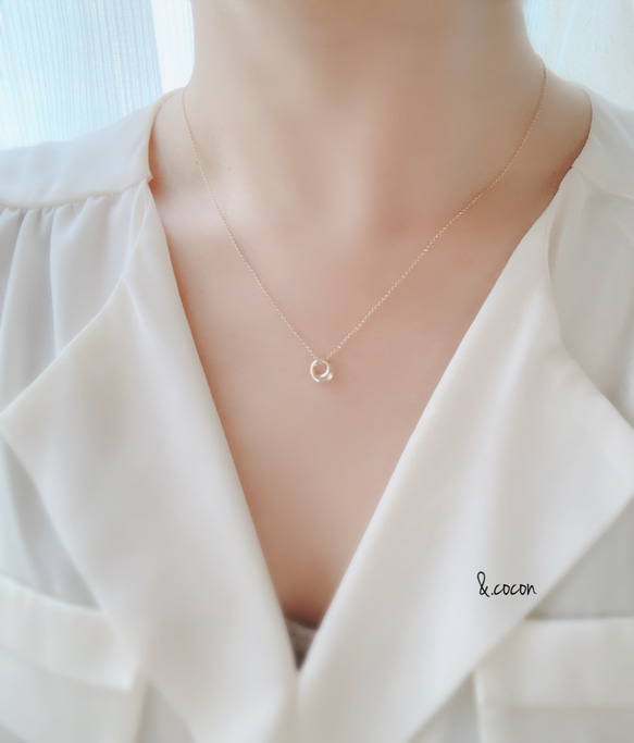 【K10】長さとカラーが選べる❤︎minimum round pendant 2枚目の画像