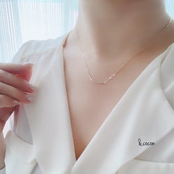 【K14×K10】長さが選べる♡ Mix Gold Tube Necklace 1枚目の画像