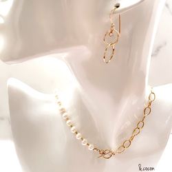 【14kgf×淡水パール】万能4way 長さが選べる♡ Mantel Necklace 3枚目の画像