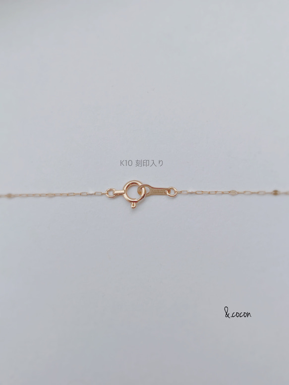 人気【K10YG】華奢 長さが選べる♡Simple Bracelet〜petal* 7枚目の画像