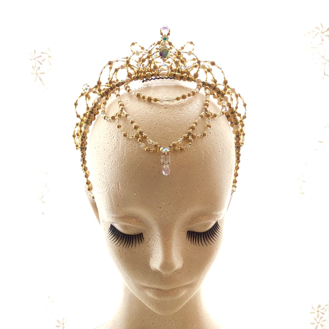 ゴールドパール2連プリンセスティアラ