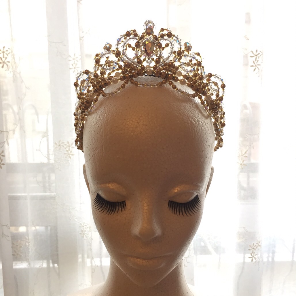 春を待つプリンセスのバレエティアラ2 2連のプリンセスティアラ ヘッドドレス（アクセサリー） Tiara