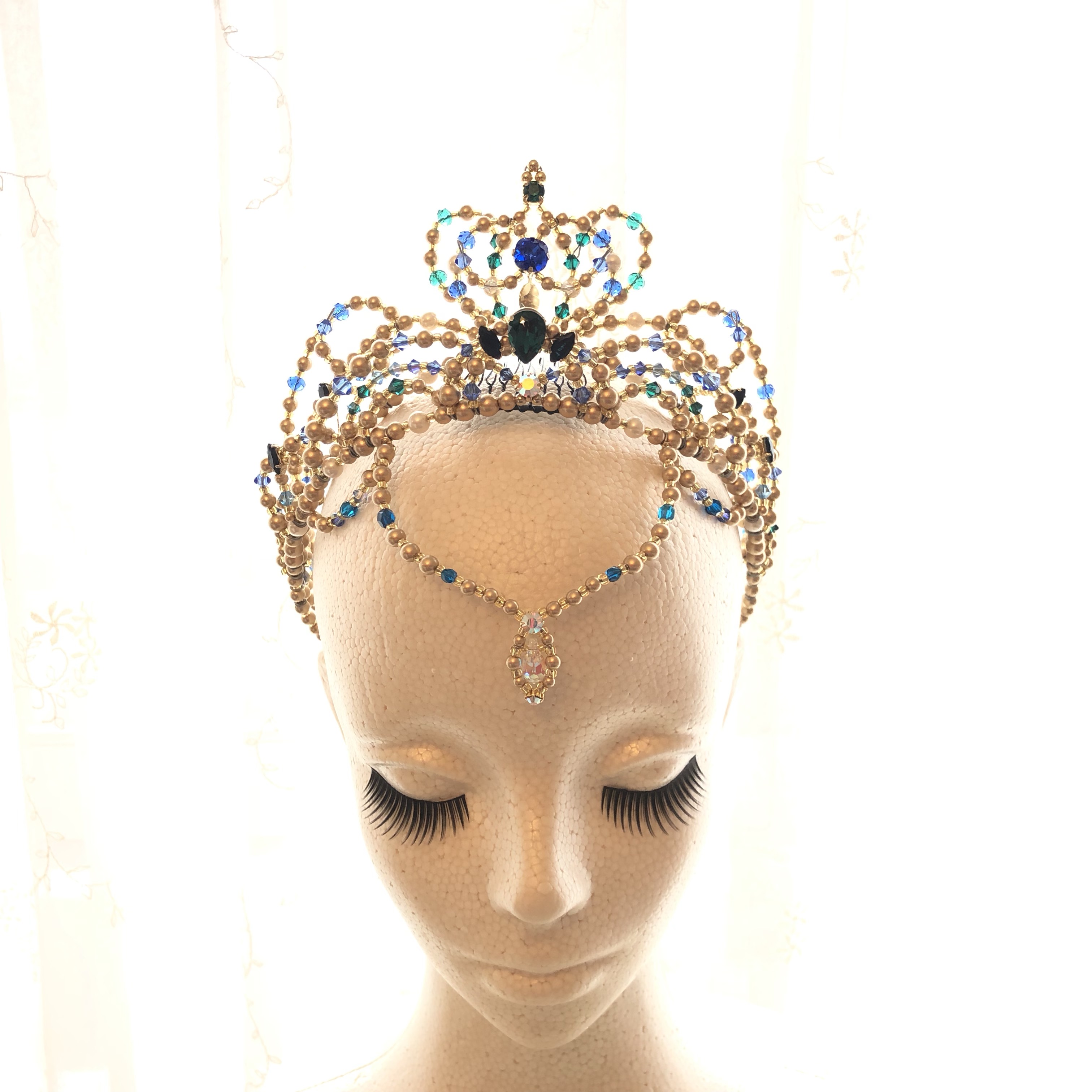 海賊のブルー2連ティアラ