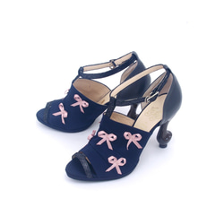 ＊SALE＊Tree shoes**ネイビー×ネイビー 3枚目の画像