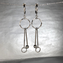 NO.33 /ピアス [リングチェーン] …メンズ ユニセックスデザイン…片耳