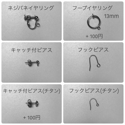 NO.37 /イヤリング [メタリックチェーン/long]　…メンズ ユニセックスデザイン…片耳オーダー可能 5枚目の画像