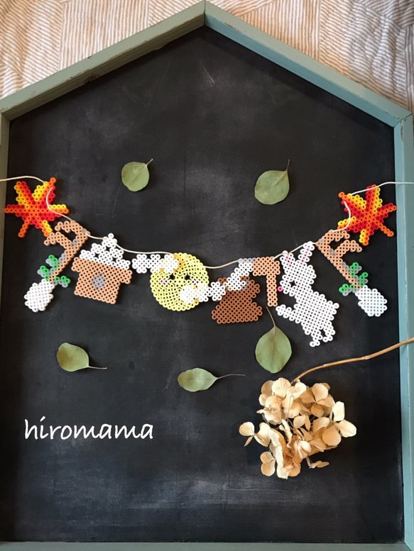 お月見ガーランド✩ ガーランド hiroママ 通販 7690284｜Creema