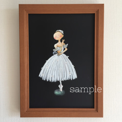 絵画 。壁掛け絵原画手描き【バレエ公演が終わった後の甘いデート】 絵画 。壁掛け絵原画手描き【バレエ公演が終わった後の甘い