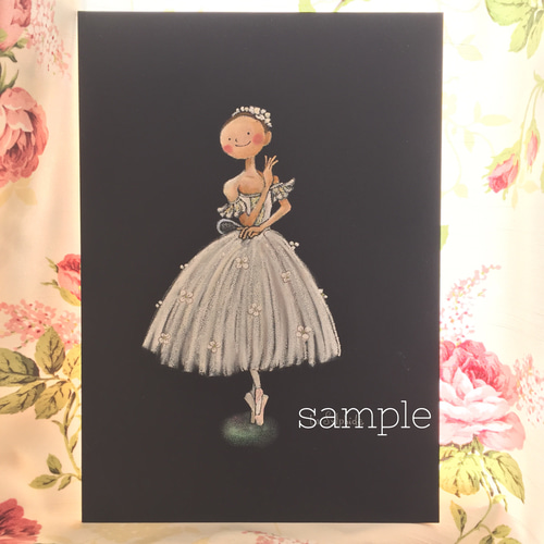 絵画 。壁掛け絵原画手描き【バレエ公演が終わった後の甘いデート】 絵画 。壁掛け絵原画手描き【バレエ公演が終わった後の甘い