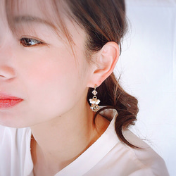 オリジナルbox付き swarovski Xmas bell piace/earring Fururiaccessory 3枚目の画像