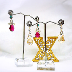 オリジナルbox付き swarovski Xmas bell piace/earring Fururiaccessory 8枚目の画像