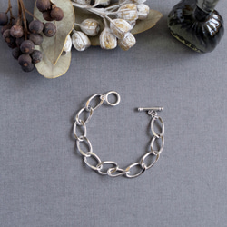 1 Silver bracelet シルバー チェーン ブレスレット 3枚目の画像