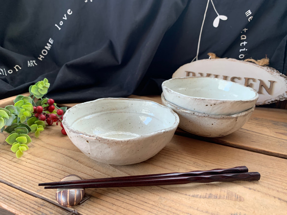 荒土粉引の器 荒土粉引いろいろ