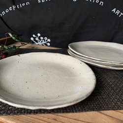 荒土粉引プレート 1枚目の画像