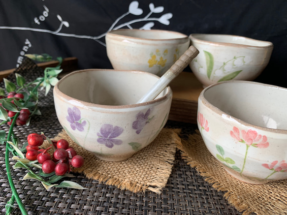 花柄煎茶・小鉢 4枚目の画像