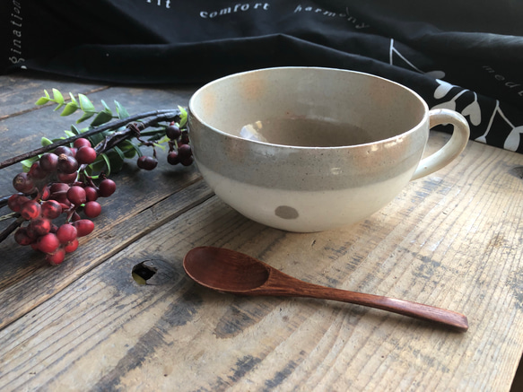 新作♪♪ドットのスープカップ 2枚目の画像