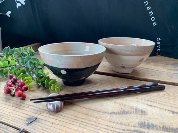 新作♪♪ドットのお茶碗 1枚目の画像