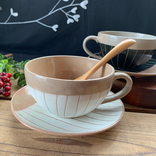 ナチュラル十草スープカップ&ソーサー お椀・ボウル・鉢 RYUSEN 通販