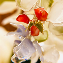 睡蓮(water Lilies) [元素精靈］手工耳環/Earrings/Resin/樹脂耳環/水晶花/925純銀 第4張的照片