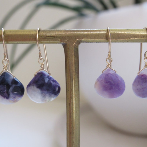 選べる希少天然石＞ティファニーストーン***マロンブリオレット (14Kgf  