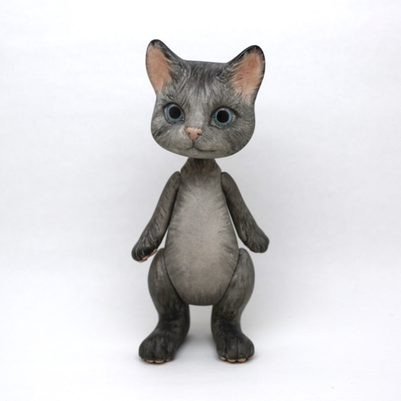 Cat bisque doll ビスクドール　猫　ねこ　人形 1枚目の画像