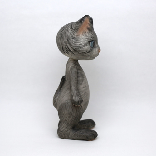ちびくま工房　ビスク猫　ビンテージ猫 Cat bisque doll ビスクドール 猫 ねこ 人形 その他人形 porops