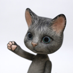 Cat bisque doll ビスクドール　猫　ねこ　人形 7枚目の画像