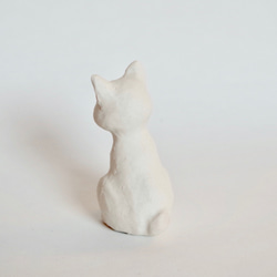 Figurine Cat　猫　ねこ　人形　白猫 3枚目の画像