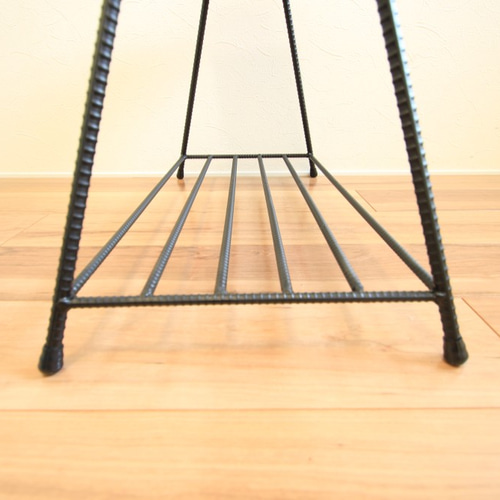 アイアン 植物棚 シェルフ ベンチ シューズラック シューズラックベンチ アイアン家具 無垢材 異形鉄筋 棚・シェルフ