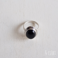 【受注制作】Silver Ring w／Black Onyx 2枚目の画像