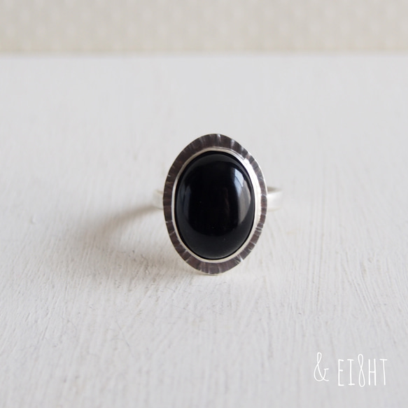 【受注制作】Silver Ring w／Black Onyx 4枚目の画像