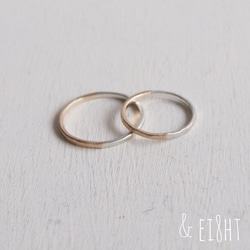 再販】- K10/SV - Bi-colored Ring 指輪・リング ＆ ei8ht 通販