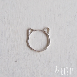 【受注制作】- Silver - Kitty Ring 1枚目の画像