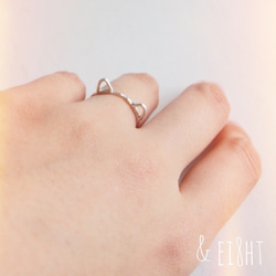 【受注制作】- Silver - Kitty Ring 5枚目の画像