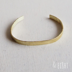 【再販】- BR - Hammered Bangle - 5mm幅 - 3枚目の画像