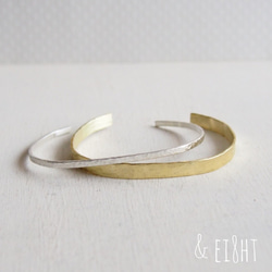 【再販】- BR - Hammered Bangle - 5mm幅 - 4枚目の画像